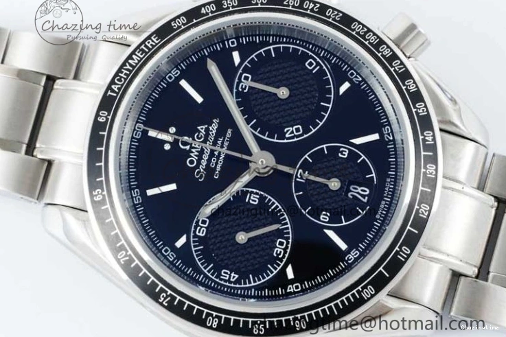 0503 Speedmaster Racing Master SS HKF Best Edition Black Dial on SS Bracelet A Versatile 7810